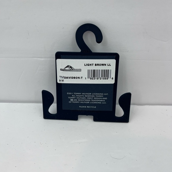 TOMMY HILFIGER, DAVIDSON-T MEN’S LIGHT BROWN FLIP FLOPS, SIZE 9M - Picture 15 of 15